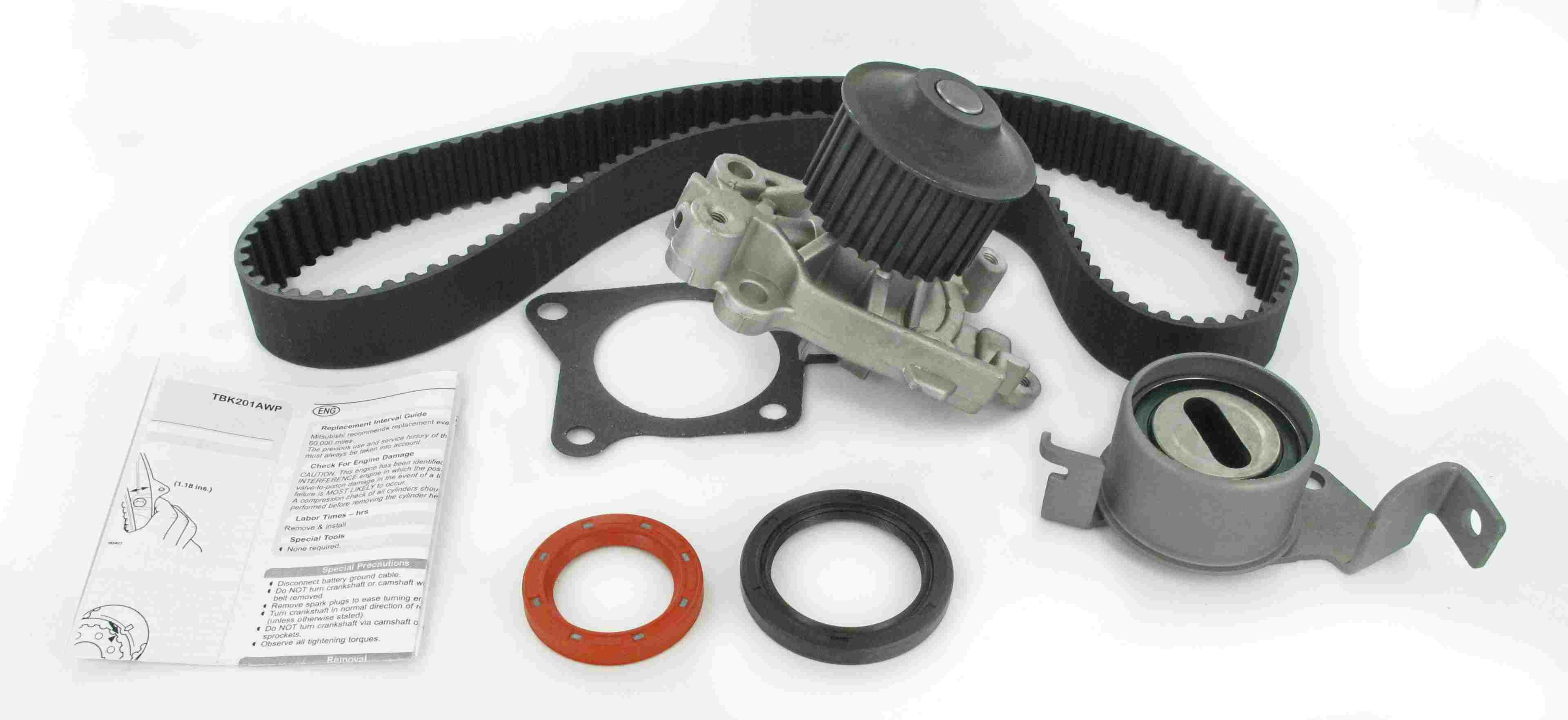 skf engine timing belt kit with water pump  frsport tbk201awp