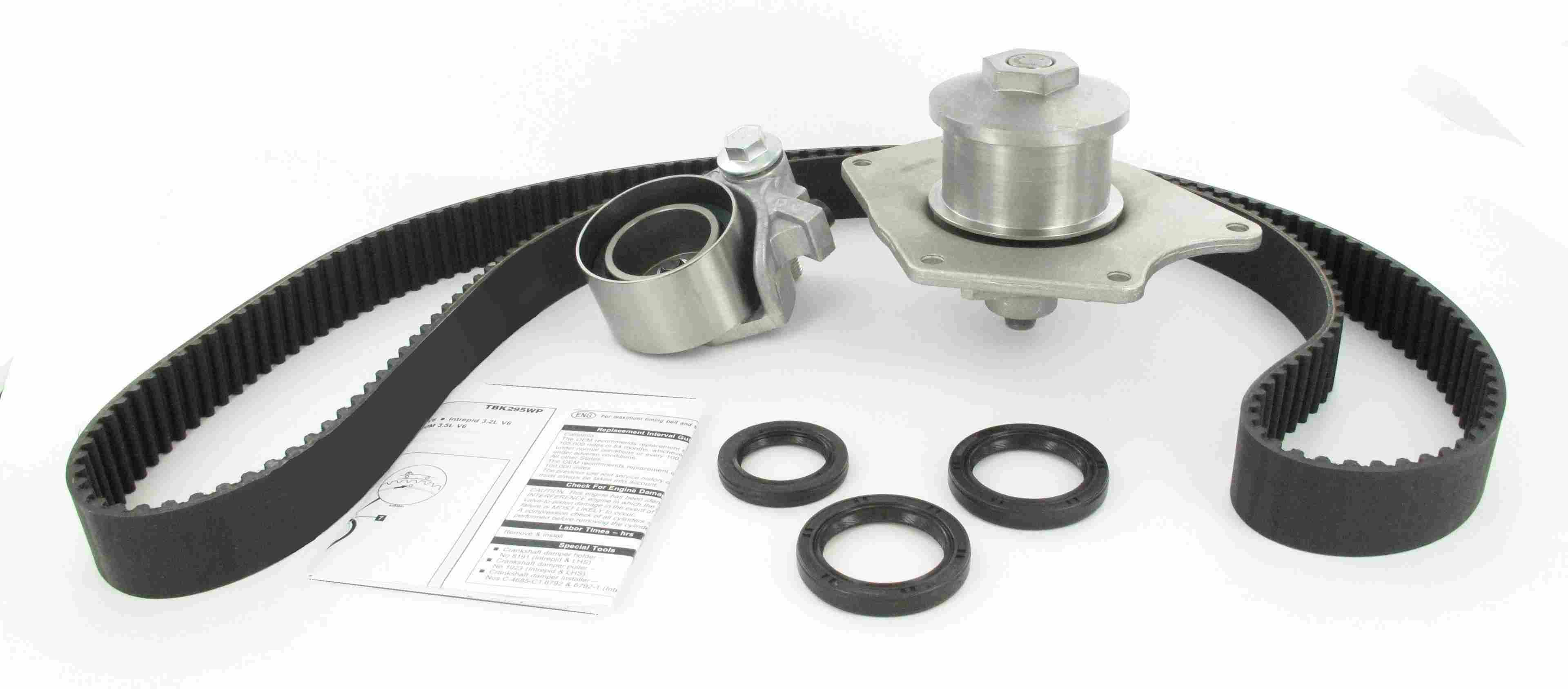 skf engine timing belt kit with water pump  frsport tbk295wp