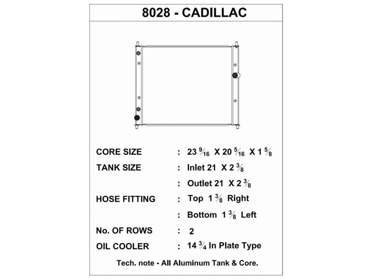 CSF Radiators 8028 Item Image