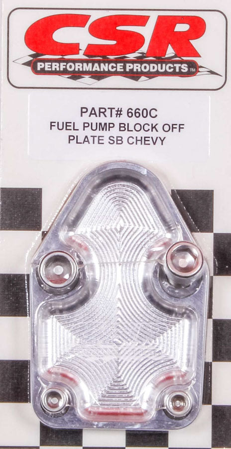 CSR Performance SBC F/P Block-Off Plate - Clear CSI660C