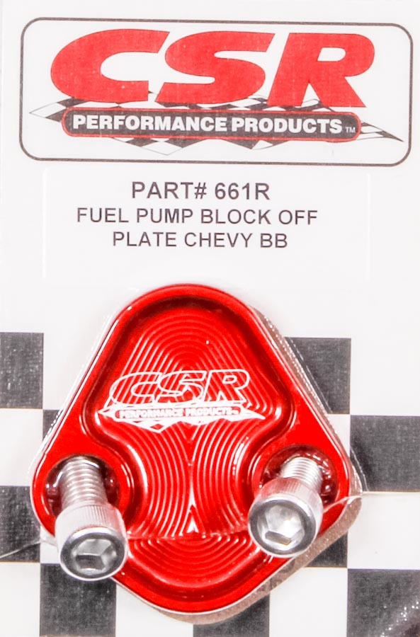 CSR Performance BBC F/P Block-Off Plate - Red CSI661R