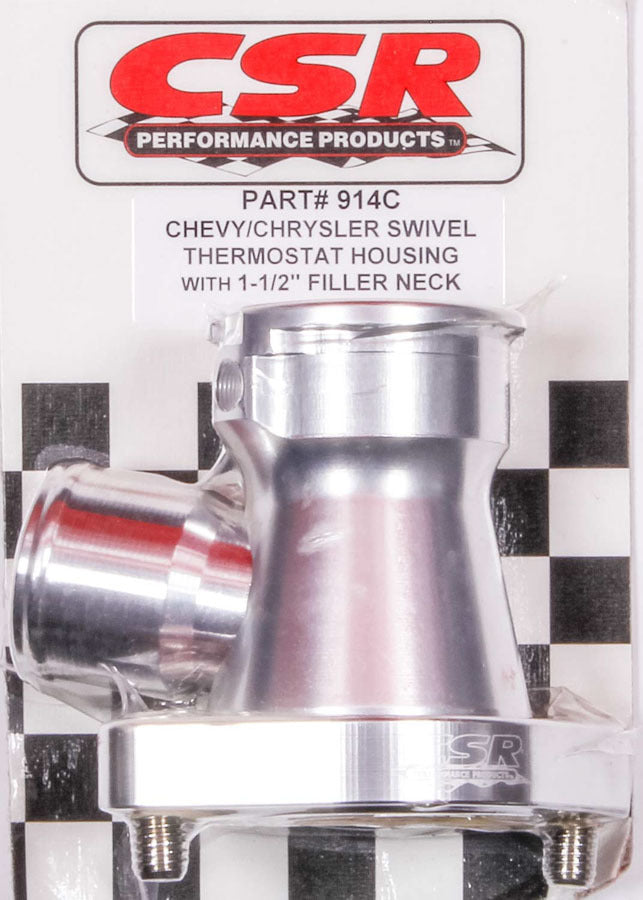 CSR Performance Chevy 360 Swivel Filler Neck - Clear CSI914C