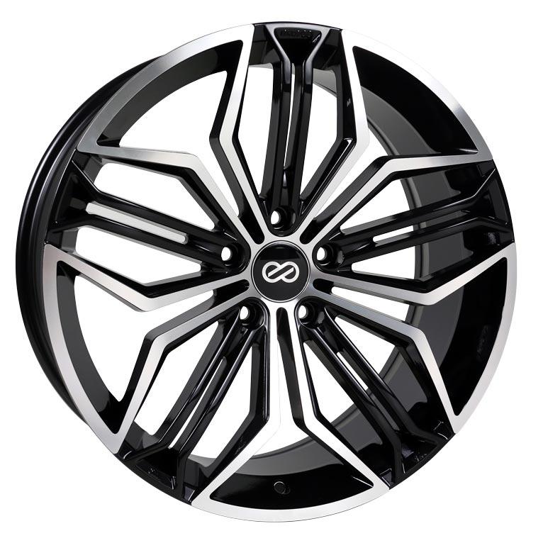 Enkei CUV Wheel Black Mach 20x8.5 +40 5x120 495-285-1240BKM