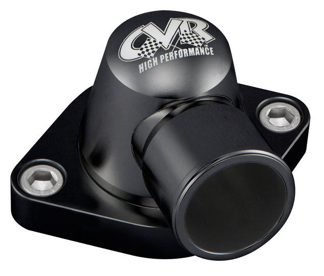 CVR Performance Thermostat Housing 360-Deg Swivel Black CVRTSH8BK