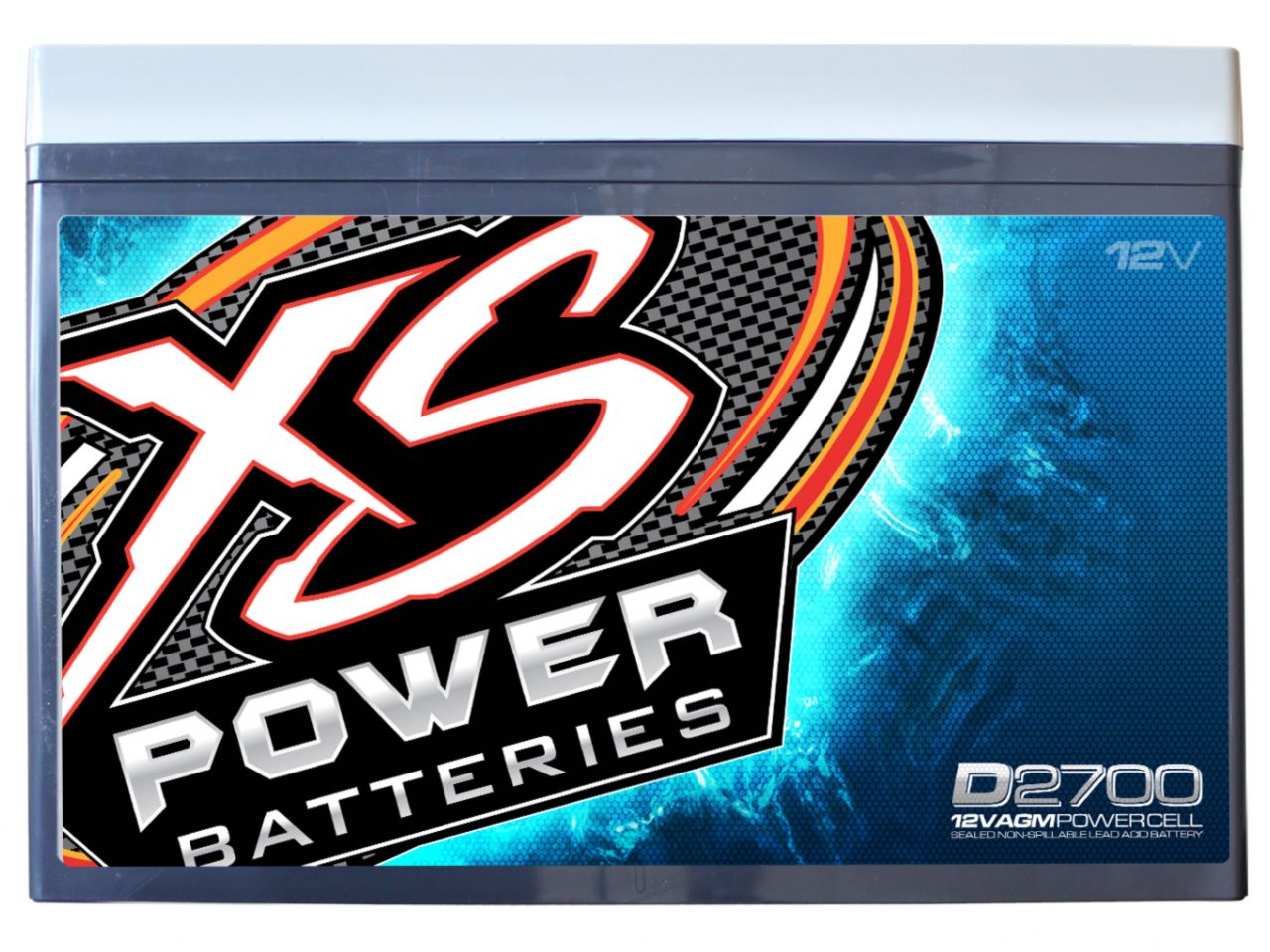 XS Power 12V BCI Group 27 AGM Battery, Max Amps 4,300A, CA: 1170, Ah: 100