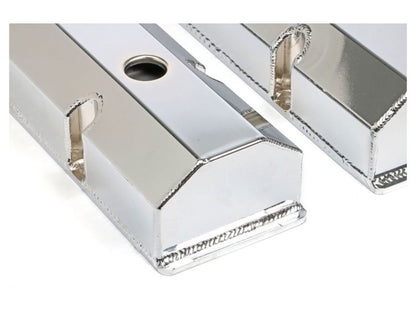 Hamburger's Performance Fabricated Aluminum Valve Cover Chrome SBC