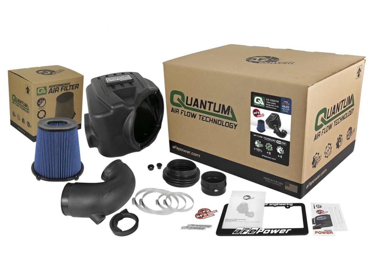 aFe Quantum Pro 5R Cold Air Intake System 94-02 Dodge Cummins L6-5.9L