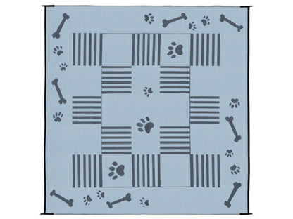 Mings Mark Dog Paw Bone 9X9 Black/White