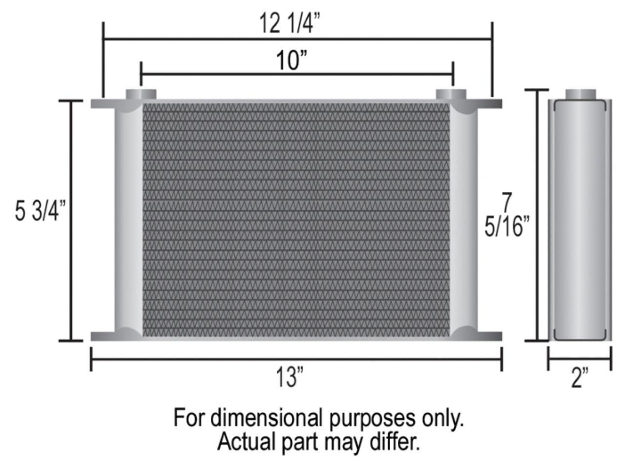 Derale 19-Row Stack Plate Trans Cooler Kit (-6AN)