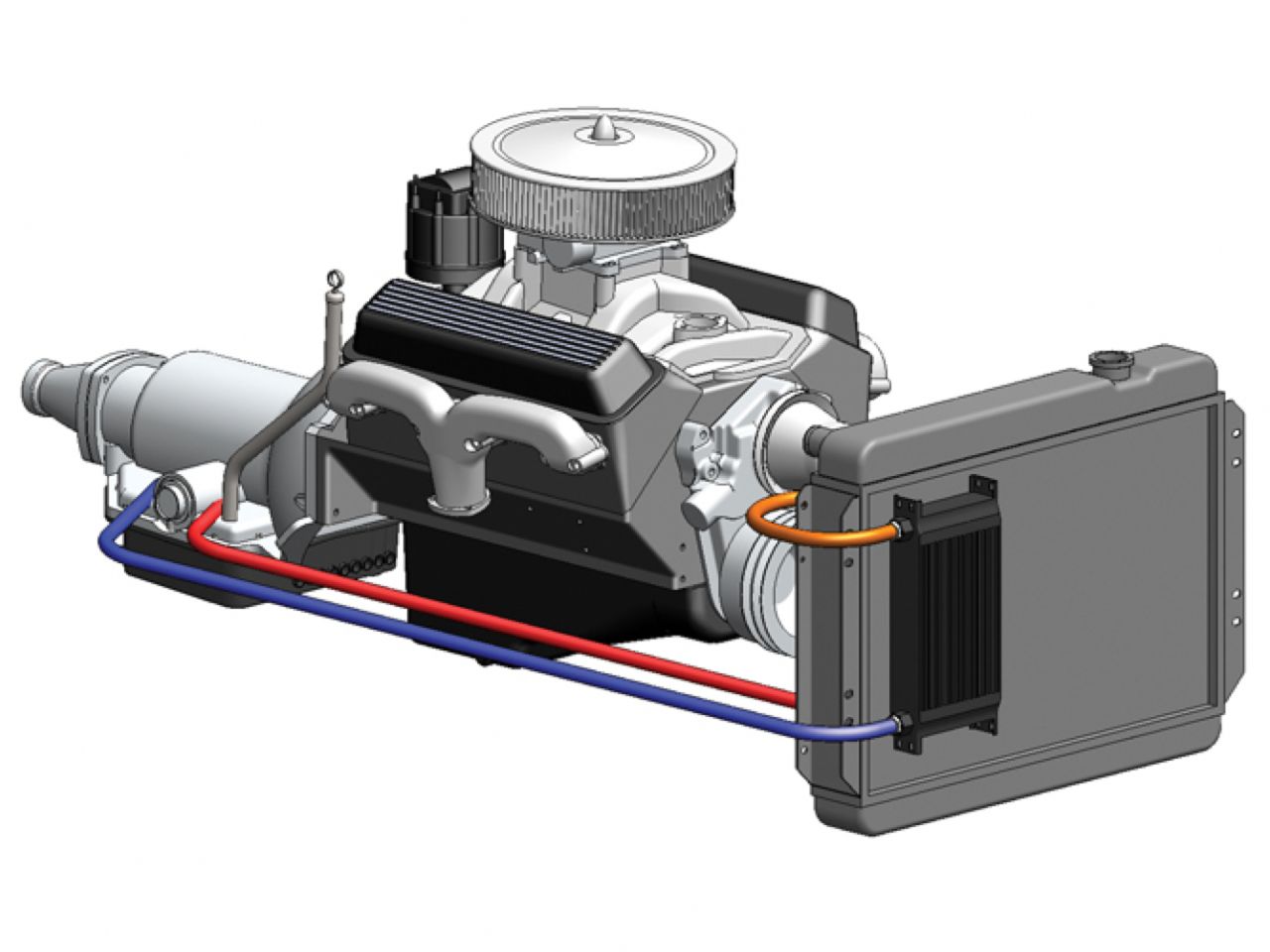 Derale 19-Row Stack Plate Trans Cooler Kit (-6AN)