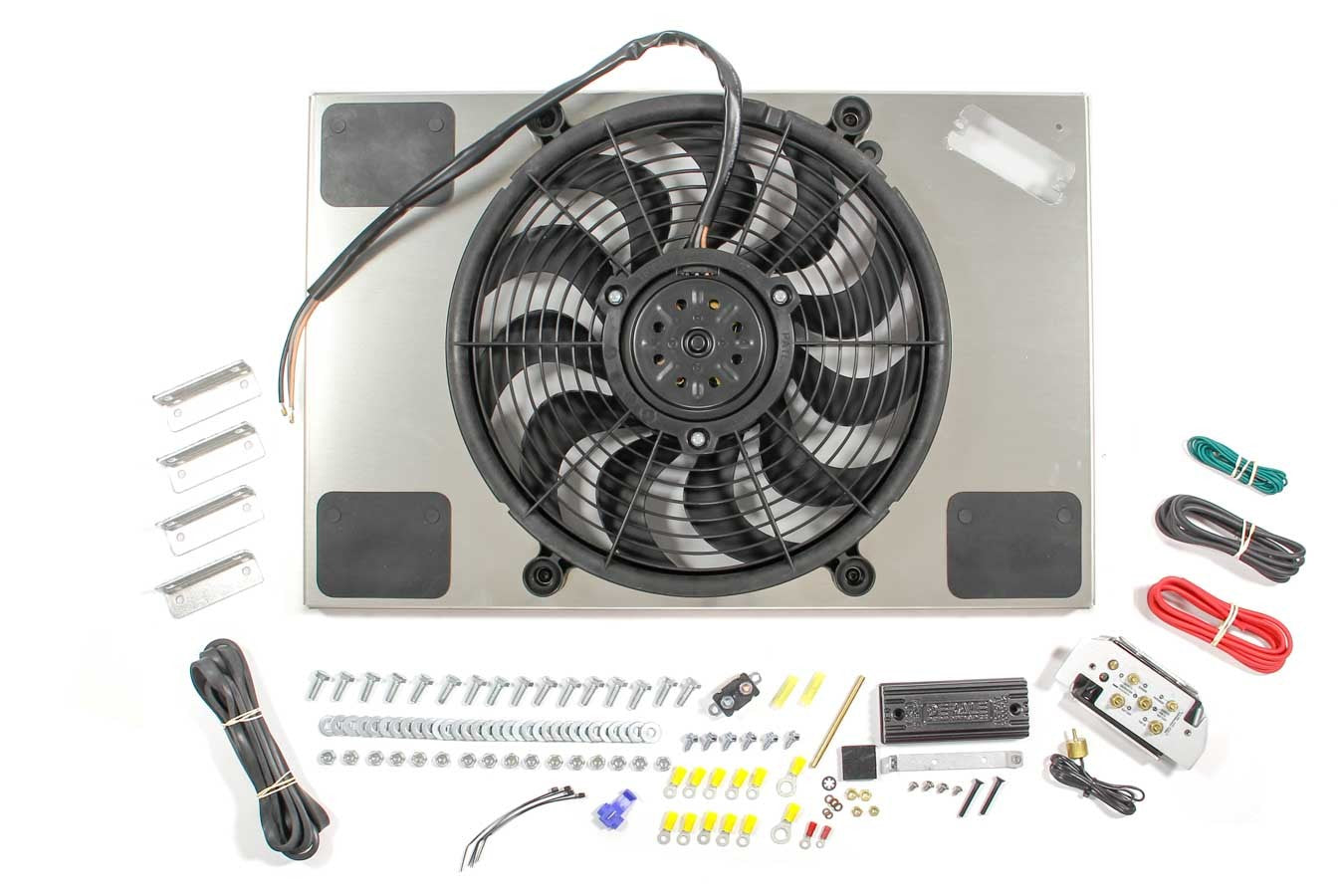 Derale PWM Single RAD Fan/ Aluminum Shroud Assembly DER66827