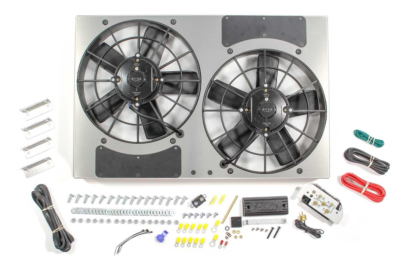 Derale PWM Dual RAD Fan/ Aluminum Shroud Assembly DER66831