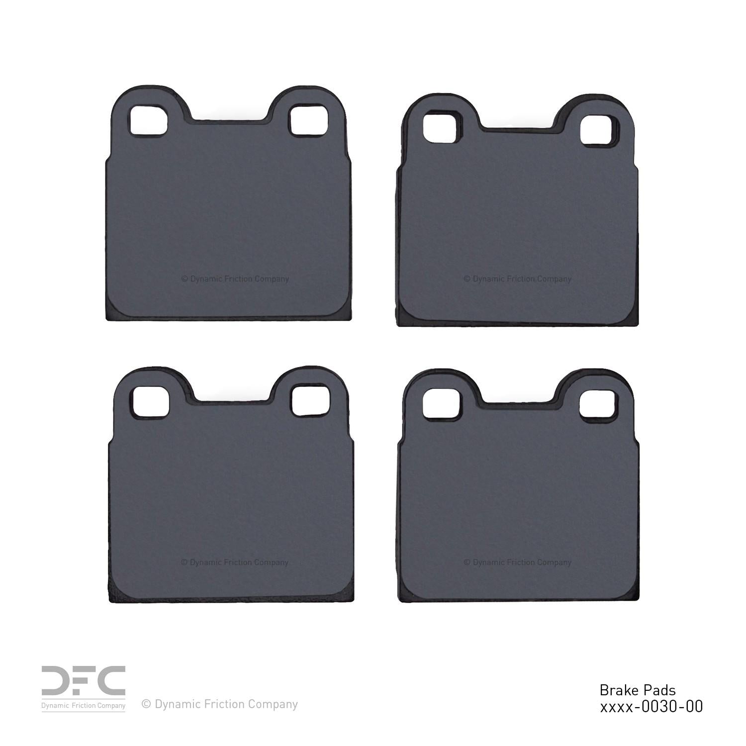 dynamic friction company disc brake pad set  frsport 1000-0030-00