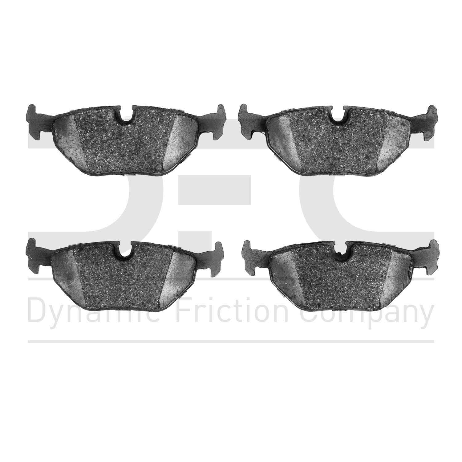 Dynamic Friction Company Disc Brake Pad Set  top view frsport 1000-0396-00