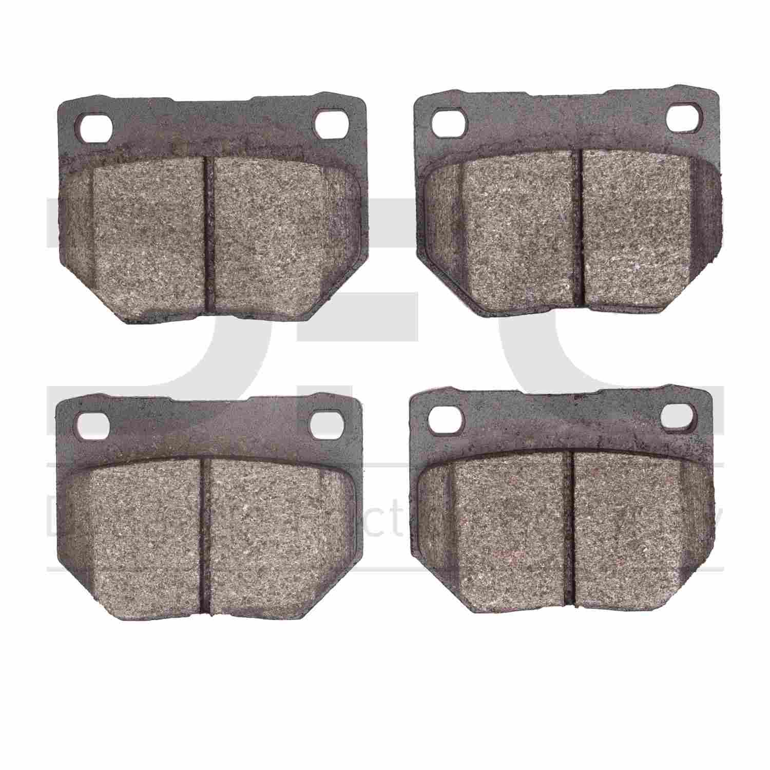 Dynamic Friction Company Disc Brake Pad Set  top view frsport 1000-0461-00