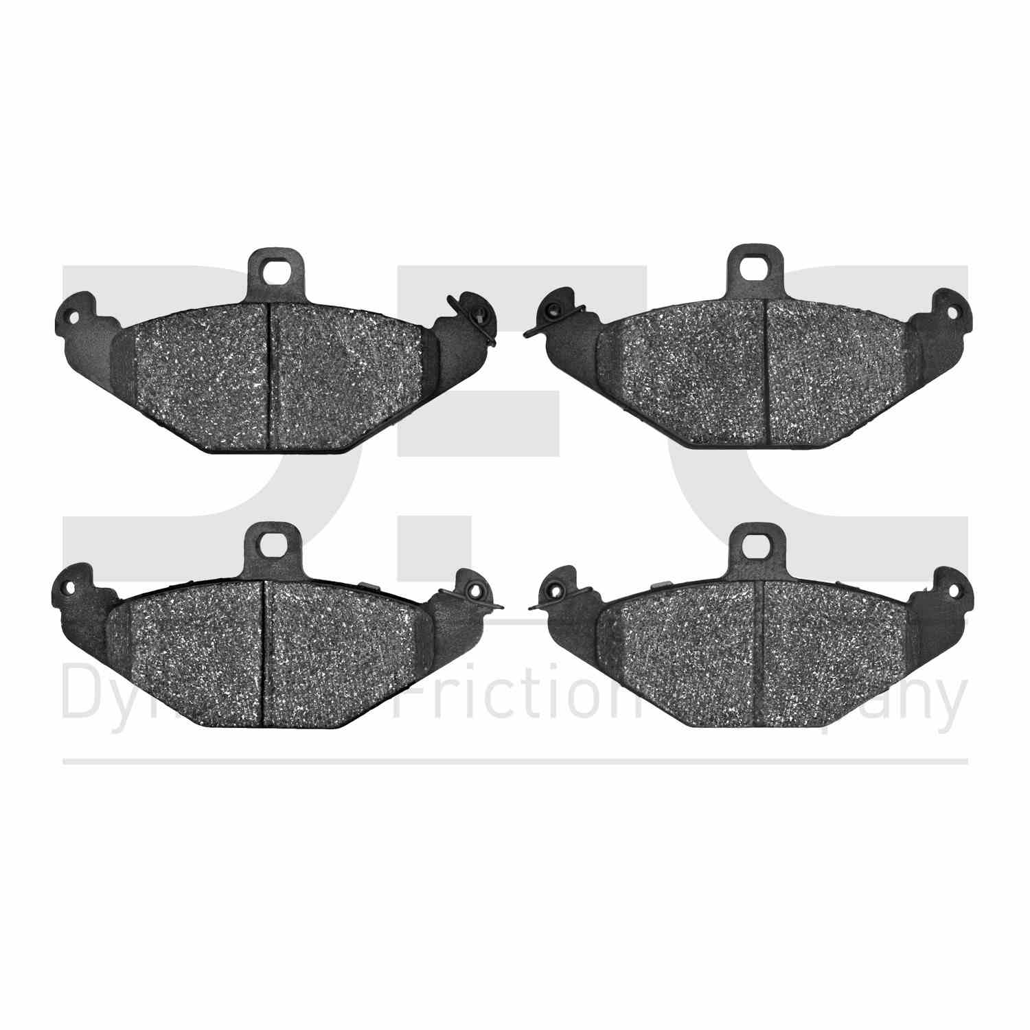 Dynamic Friction Company Disc Brake Pad Set  top view frsport 1000-0491-10