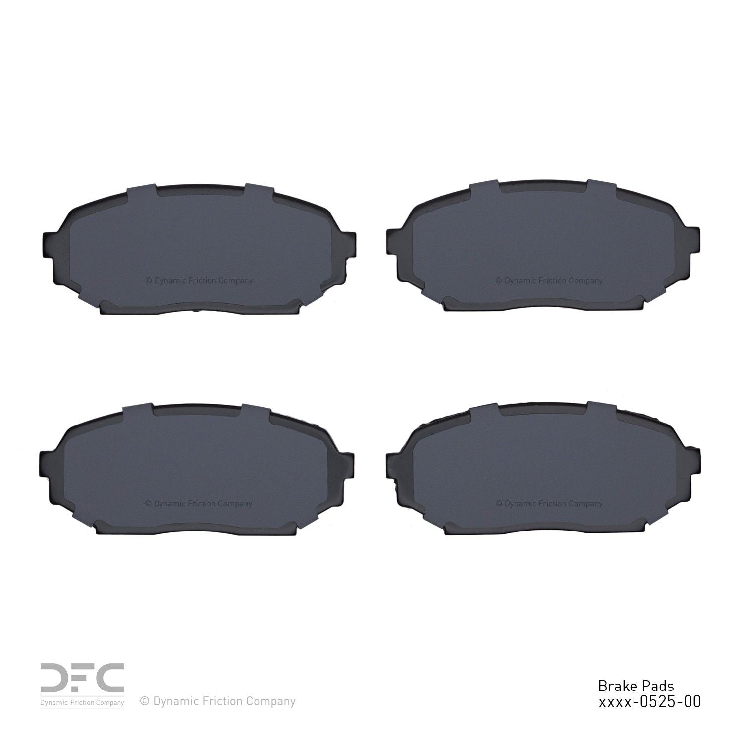 dynamic friction company disc brake pad set  frsport 1000-0525-00