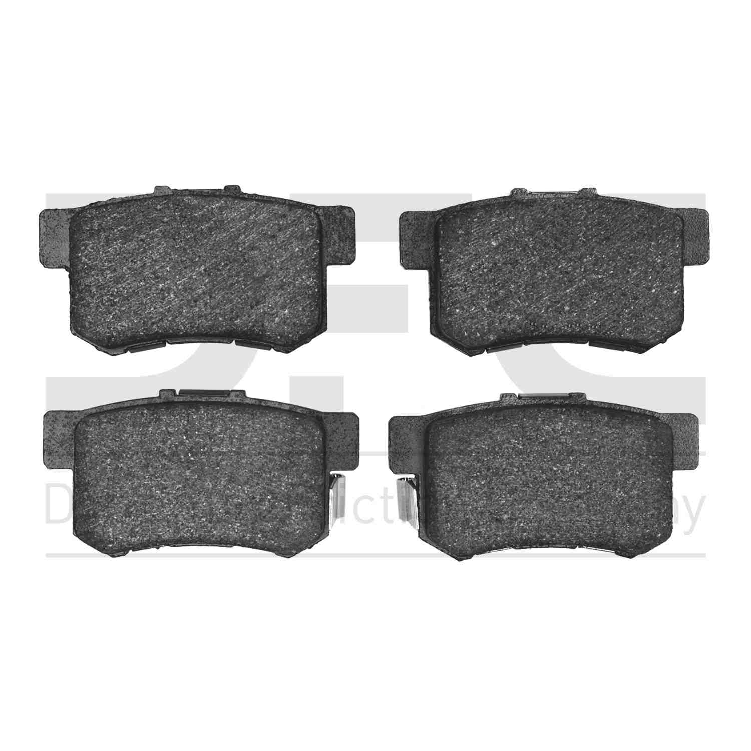 Dynamic Friction Company Disc Brake Pad Set  top view frsport 1000-0536-00