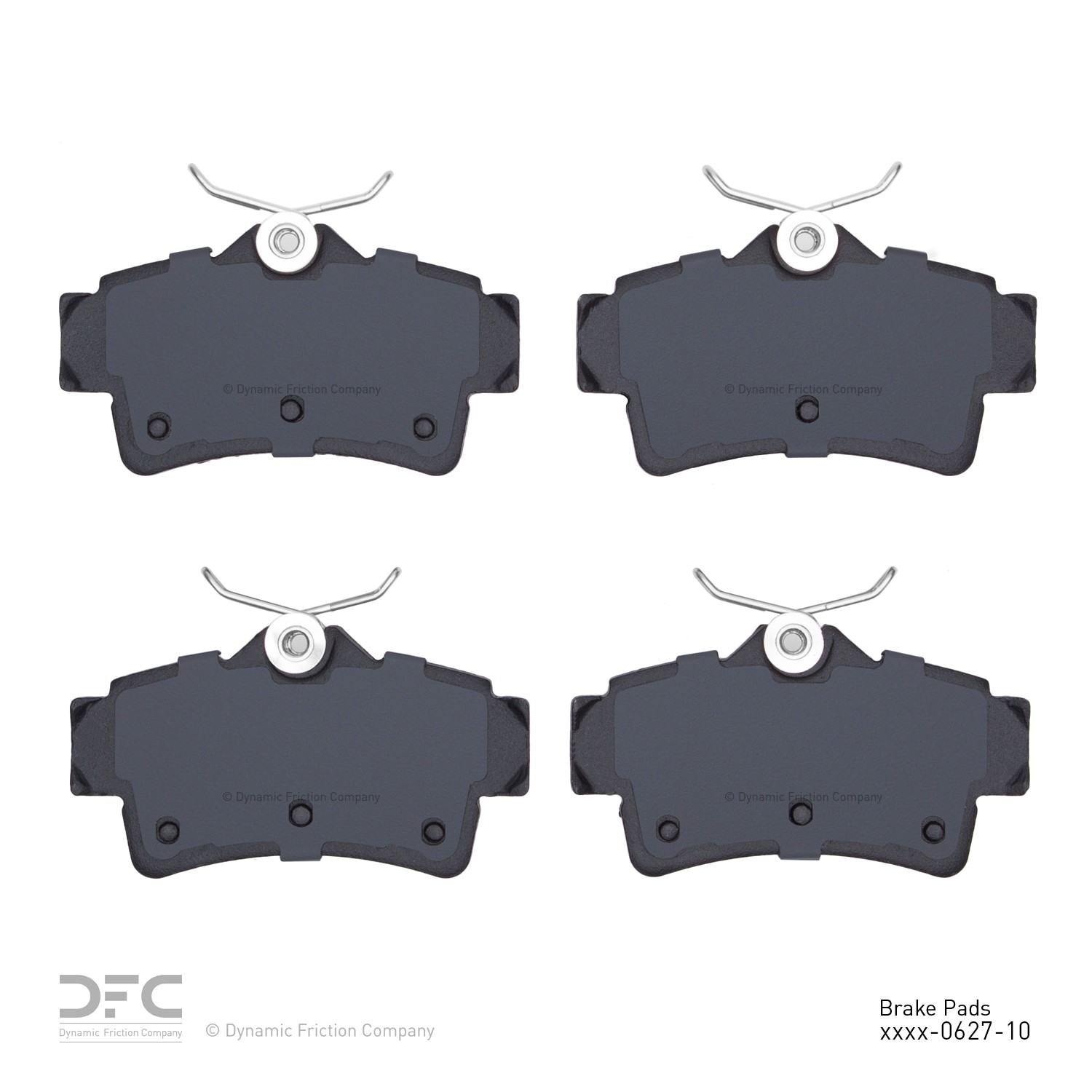 dynamic friction company disc brake pad set  frsport 1000-0627-10