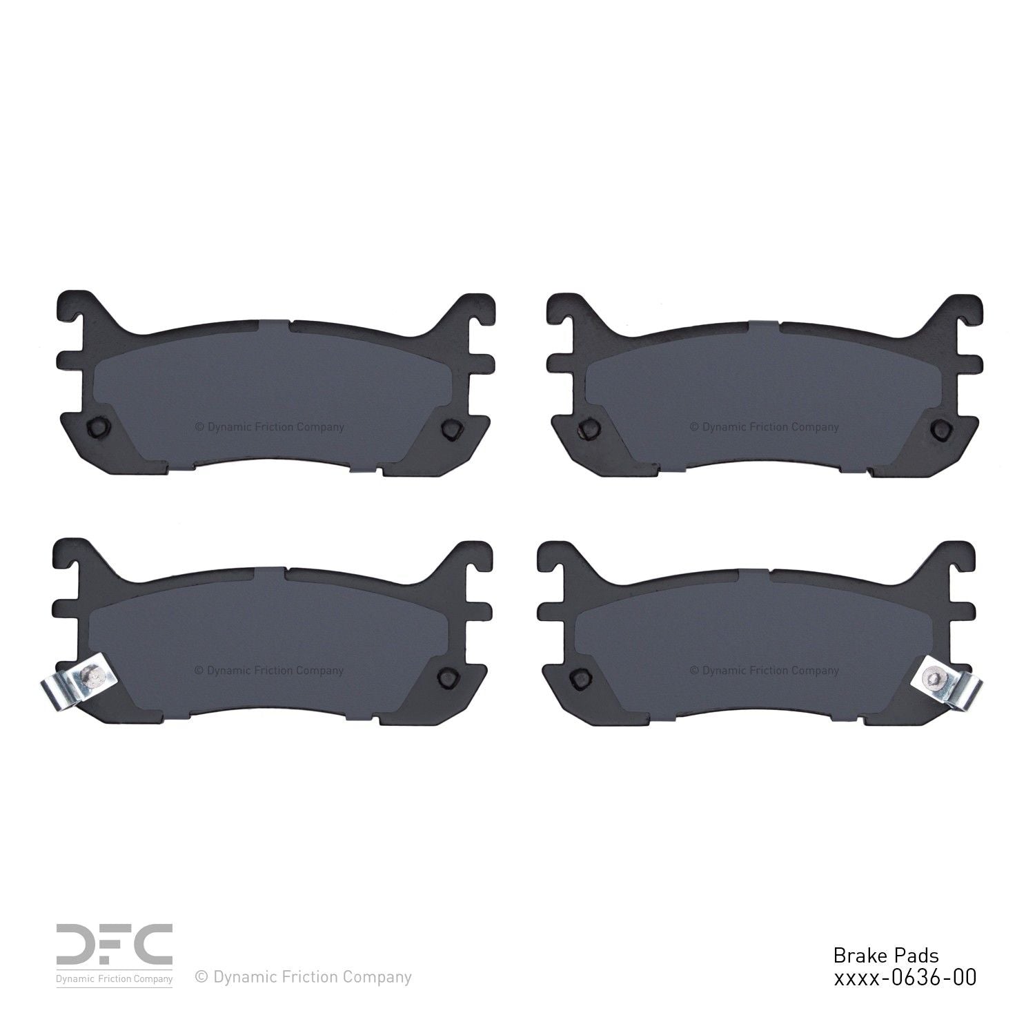 dynamic friction company disc brake pad set  frsport 1000-0636-00