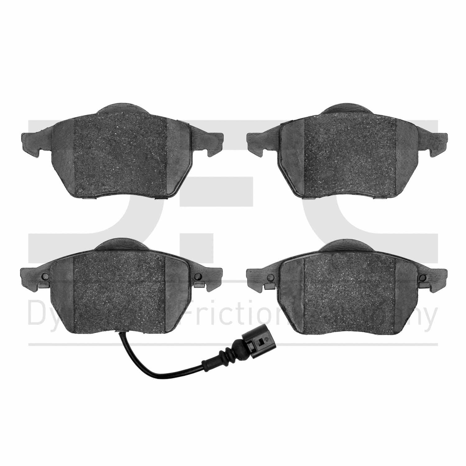 Dynamic Friction Company Disc Brake Pad Set  top view frsport 1000-0687-10