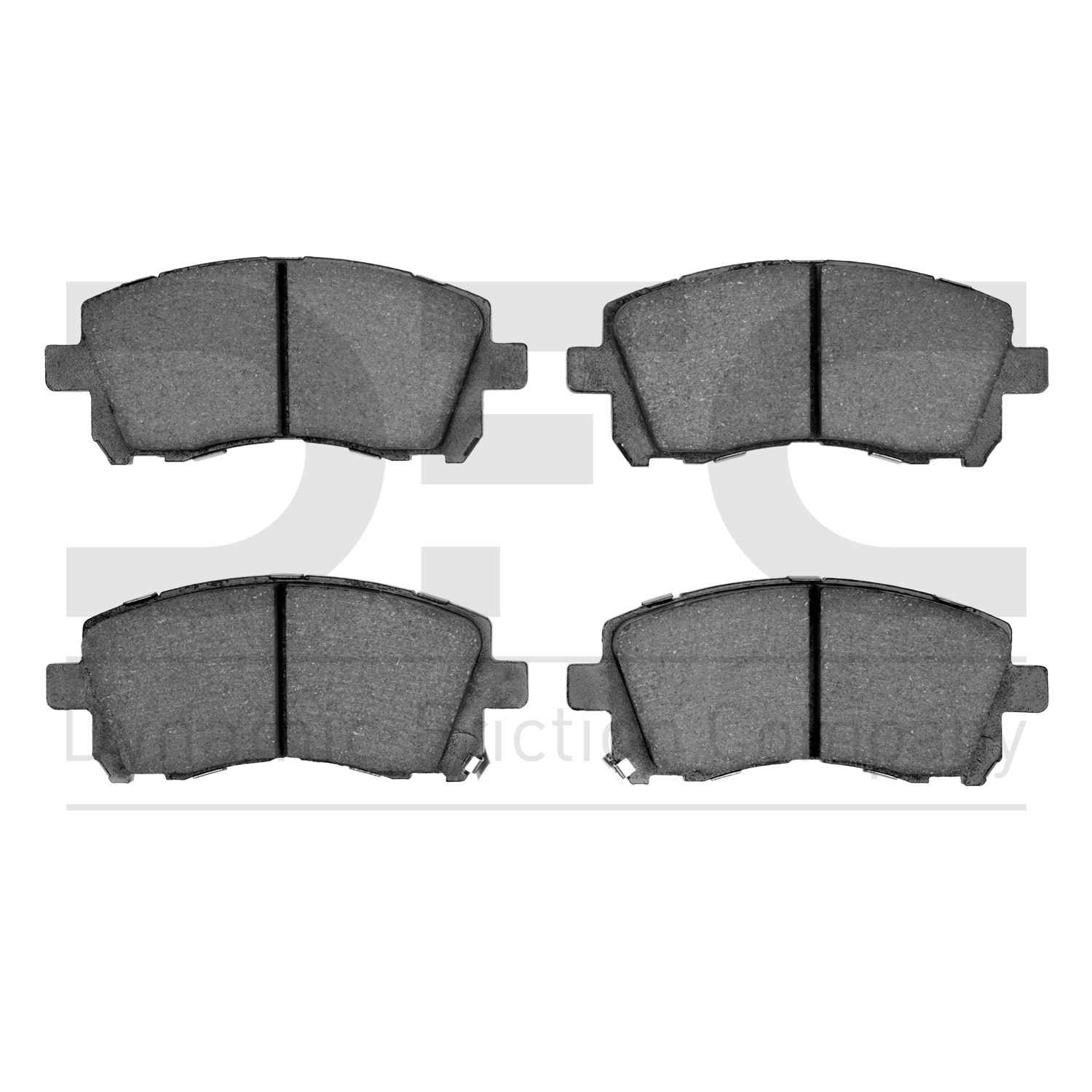 Dynamic Friction Company Disc Brake Pad Set  top view frsport 1000-0721-00