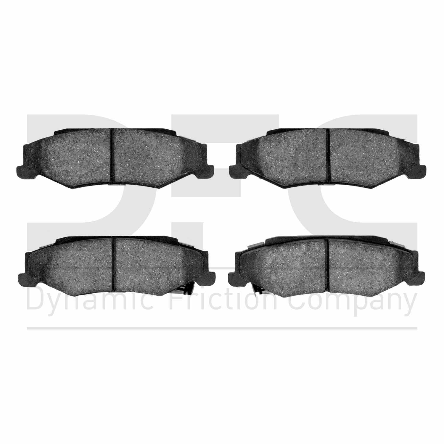 Dynamic Friction Company Disc Brake Pad Set  top view frsport 1000-0732-00