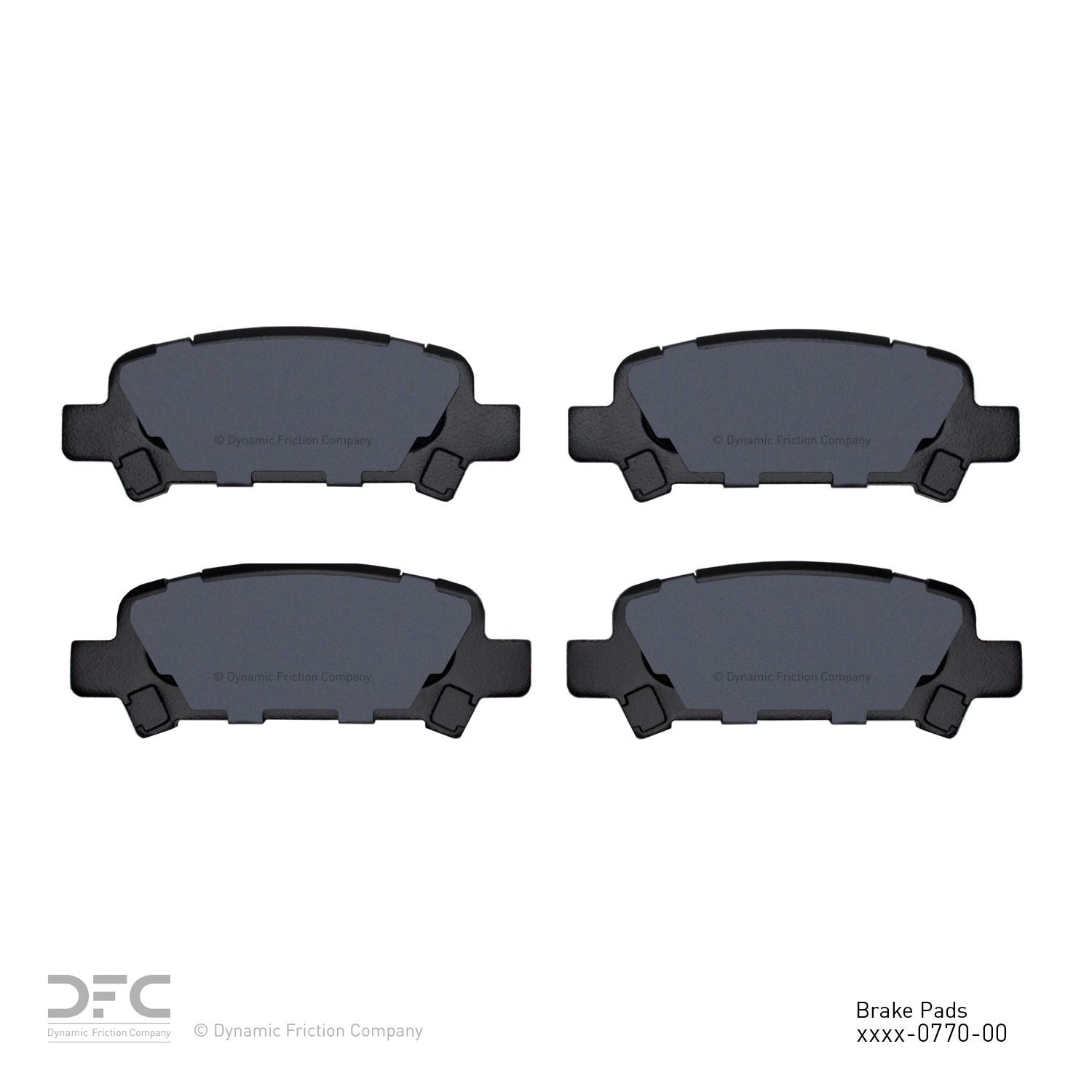 dynamic friction company disc brake pad set  frsport 1000-0770-00