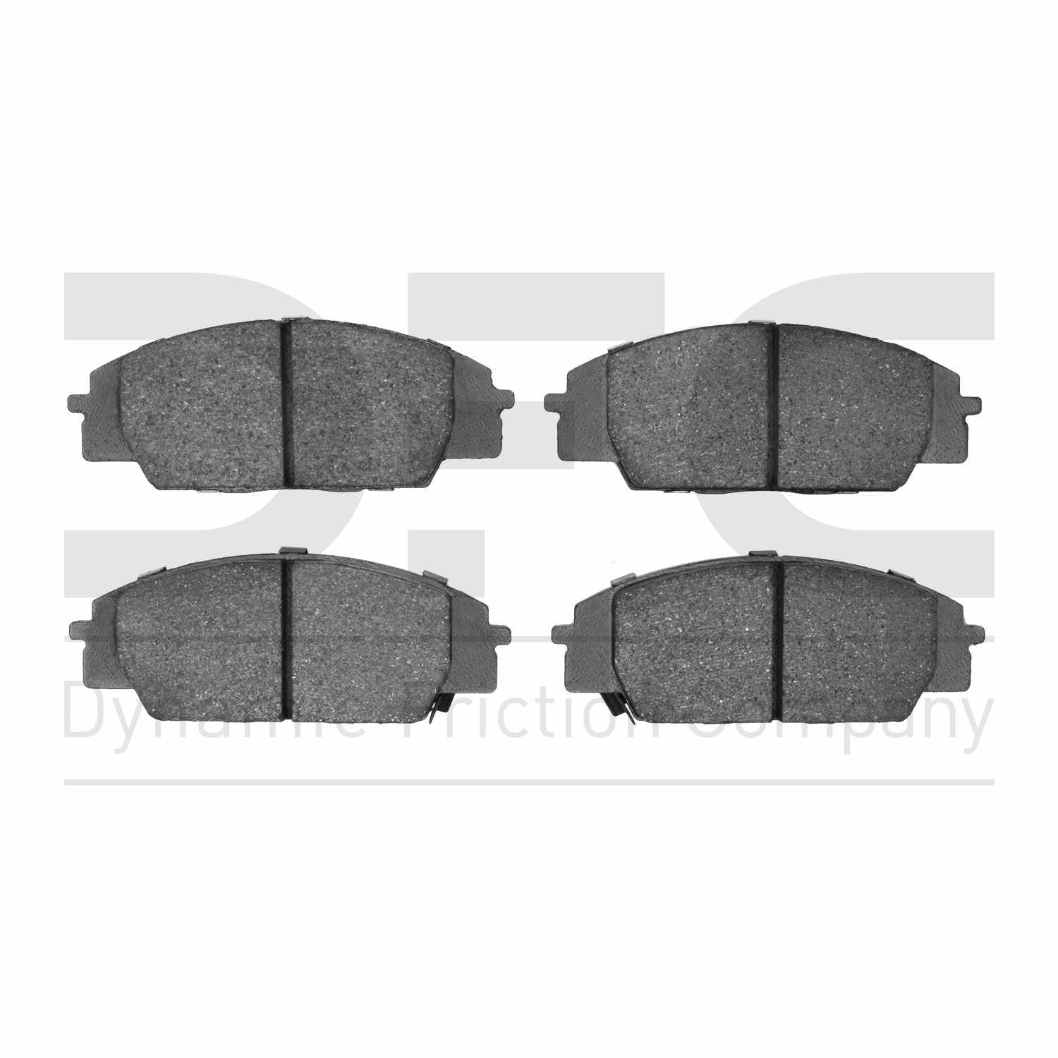 Dynamic Friction Company Disc Brake Pad Set  top view frsport 1000-0829-00