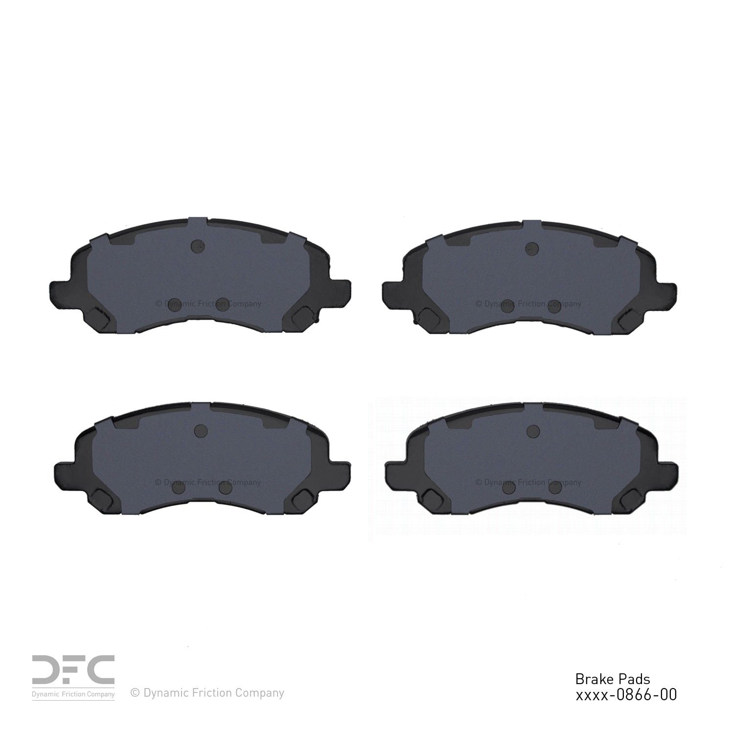 dynamic friction company disc brake pad set  frsport 1000-0866-00