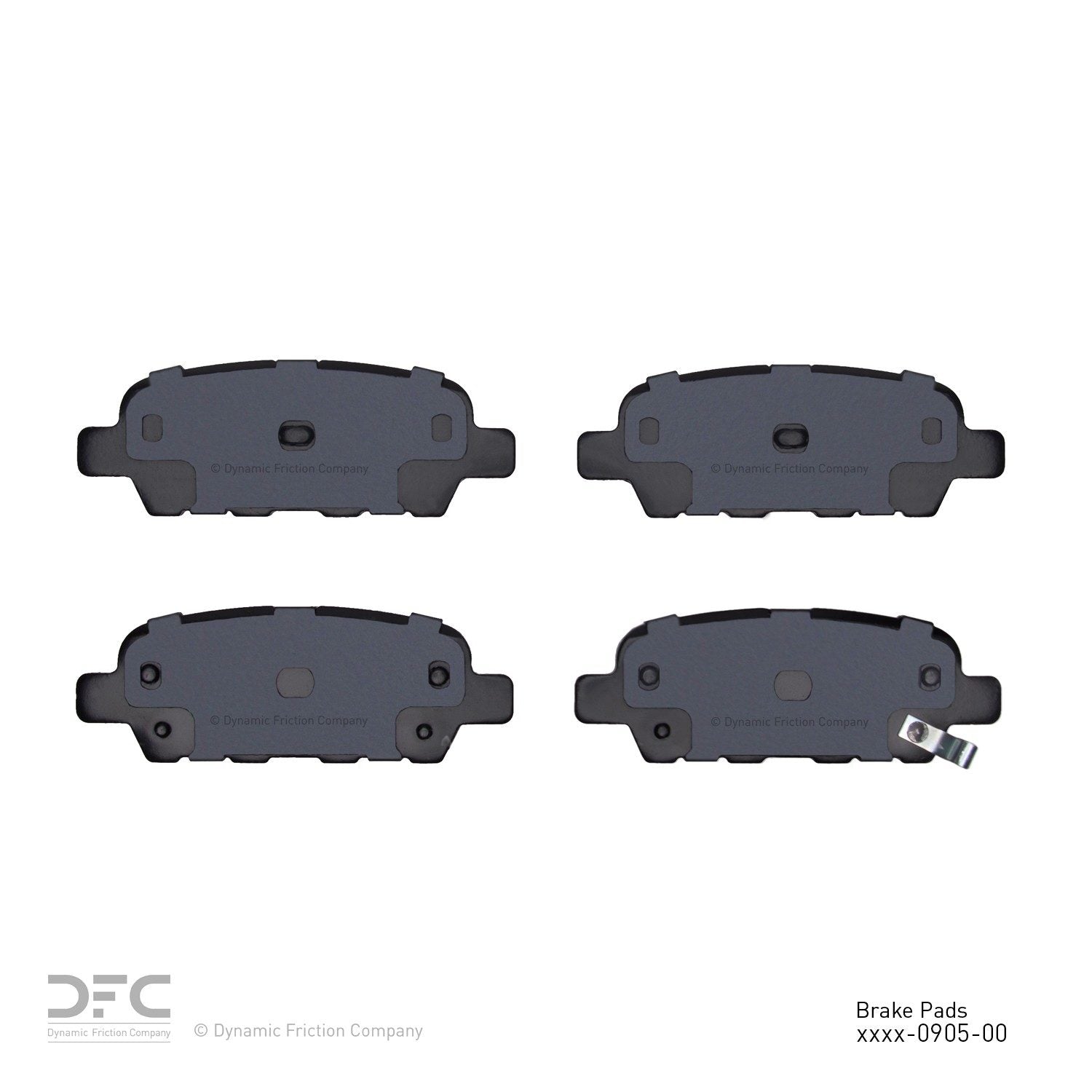 dynamic friction company disc brake pad set  frsport 1000-0905-00