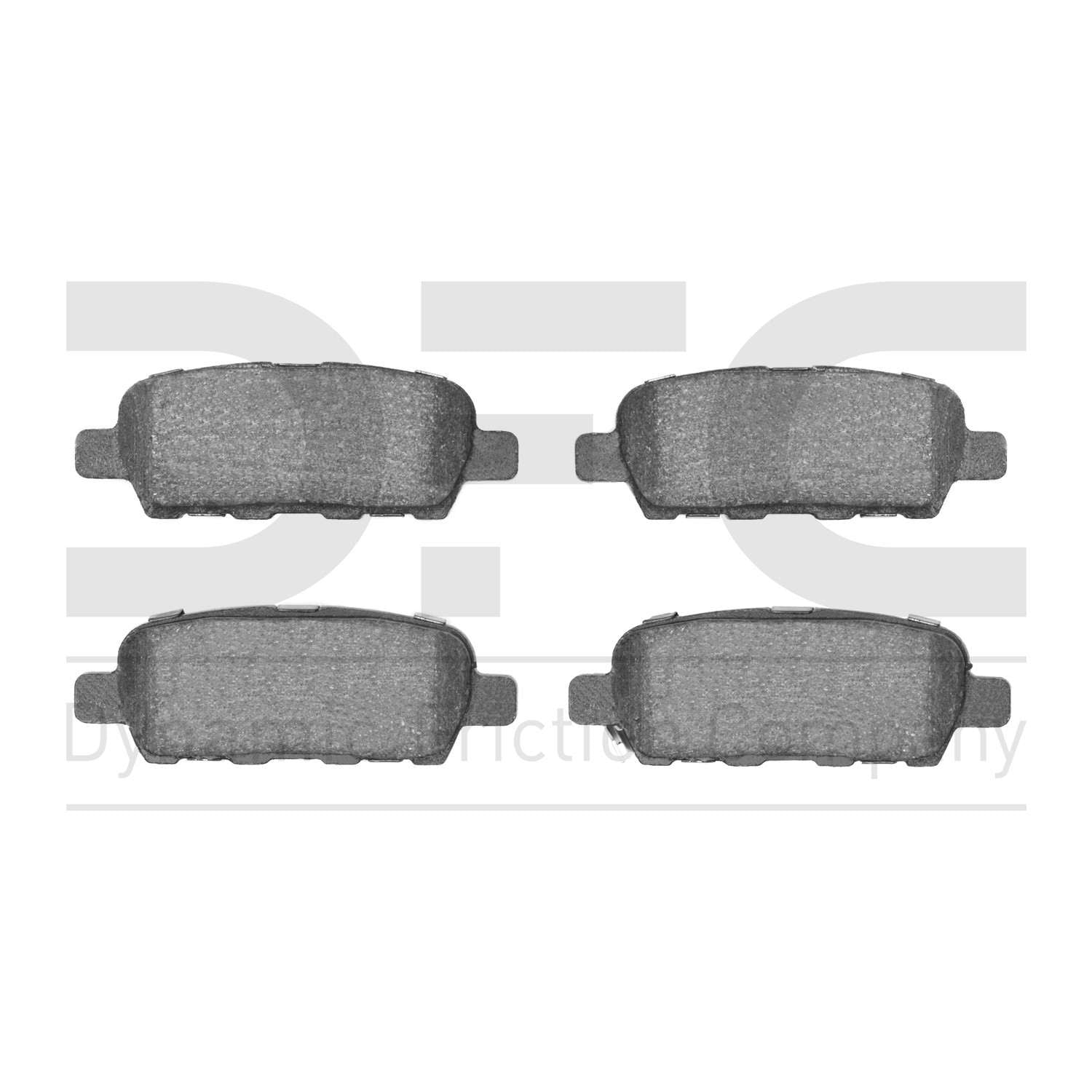 Dynamic Friction Company Disc Brake Pad Set  top view frsport 1000-0905-00