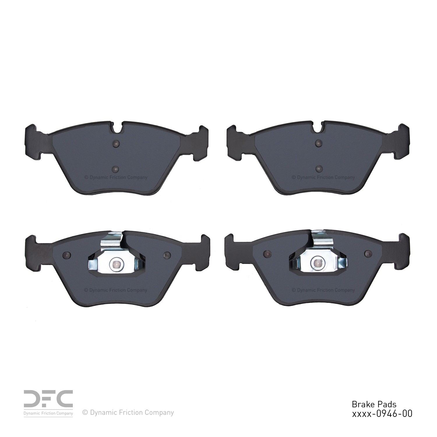 dynamic friction company disc brake pad set  frsport 1000-0946-00