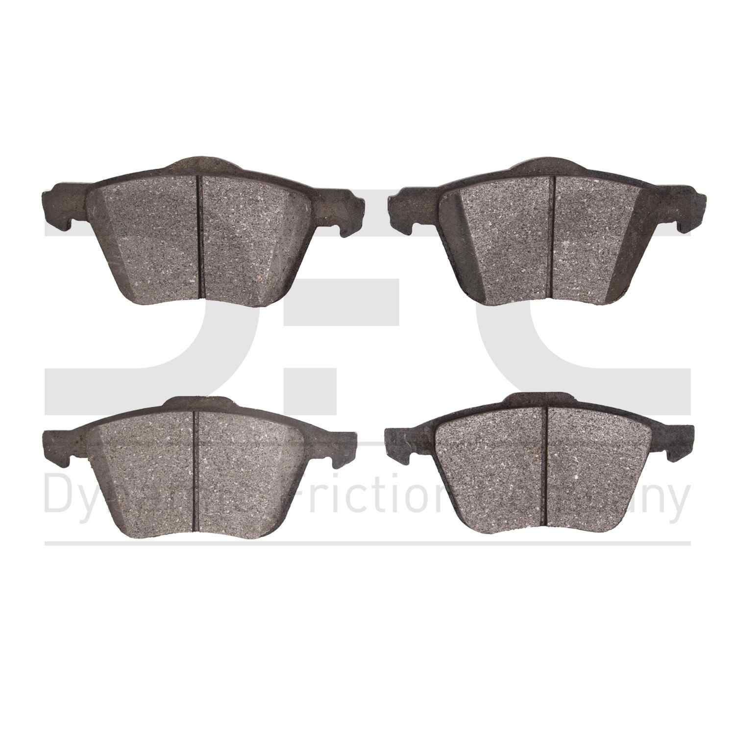 Dynamic Friction Company Disc Brake Pad Set  top view frsport 1000-0979-00