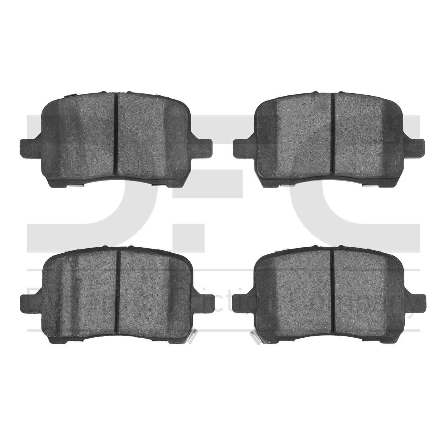 Dynamic Friction Company Disc Brake Pad Set  top view frsport 1000-1028-00