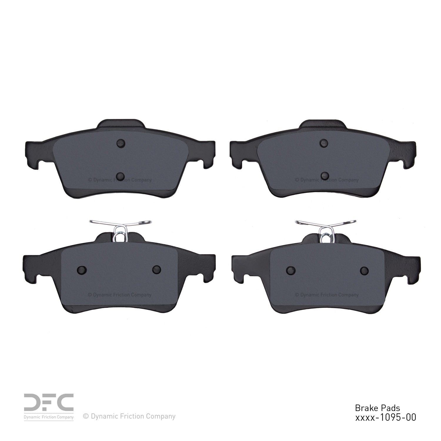 dynamic friction company disc brake pad set  frsport 1000-1095-00