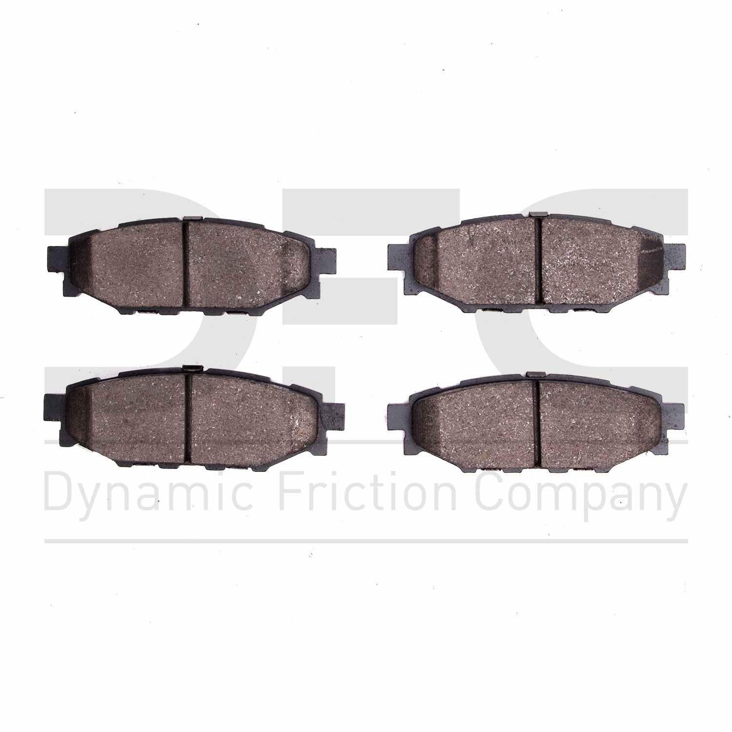 Dynamic Friction Company Disc Brake Pad Set  top view frsport 1000-1114-00