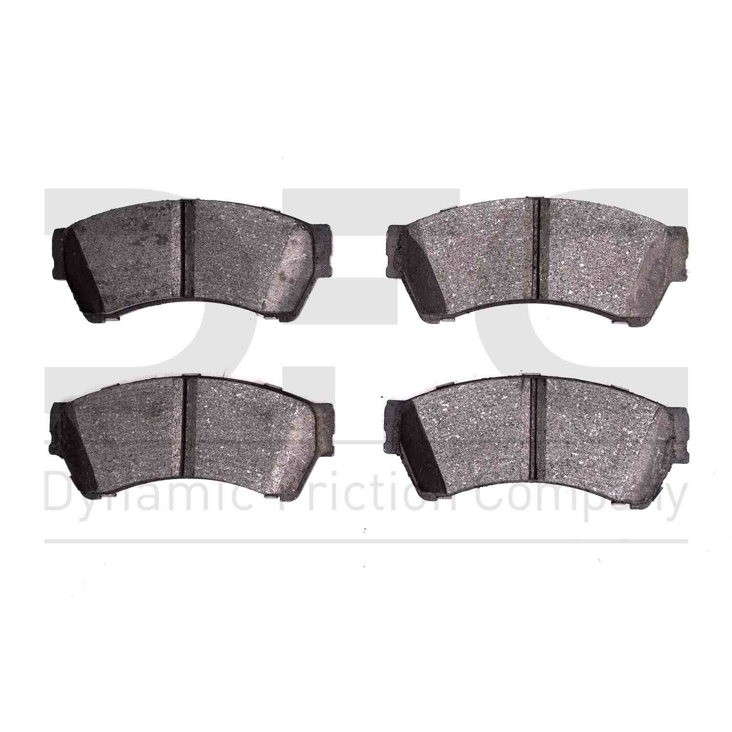 Dynamic Friction Company Disc Brake Pad Set  top view frsport 1000-1164-00