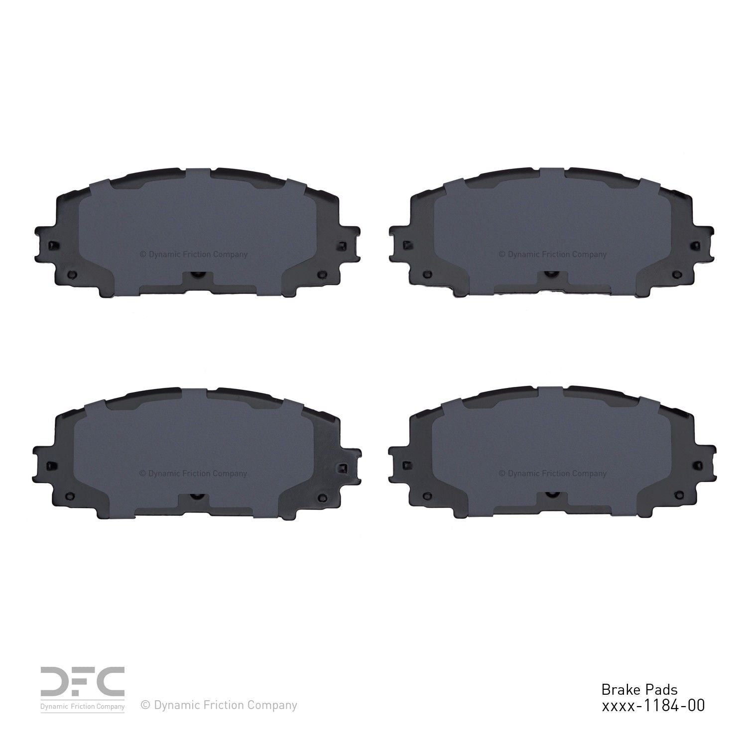 dynamic friction company disc brake pad set  frsport 1000-1184-00