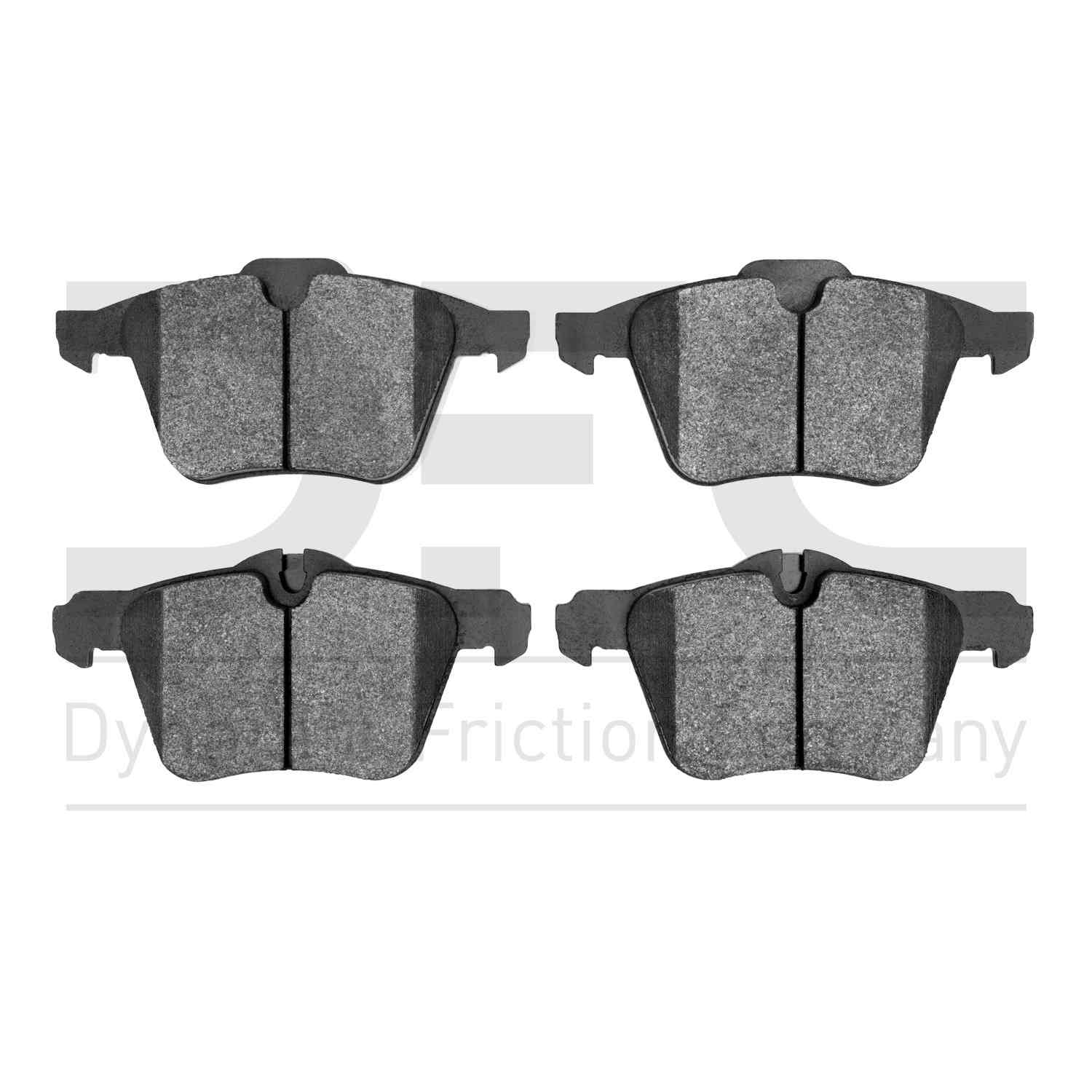 Dynamic Friction Company Disc Brake Pad Set  top view frsport 1000-1240-00