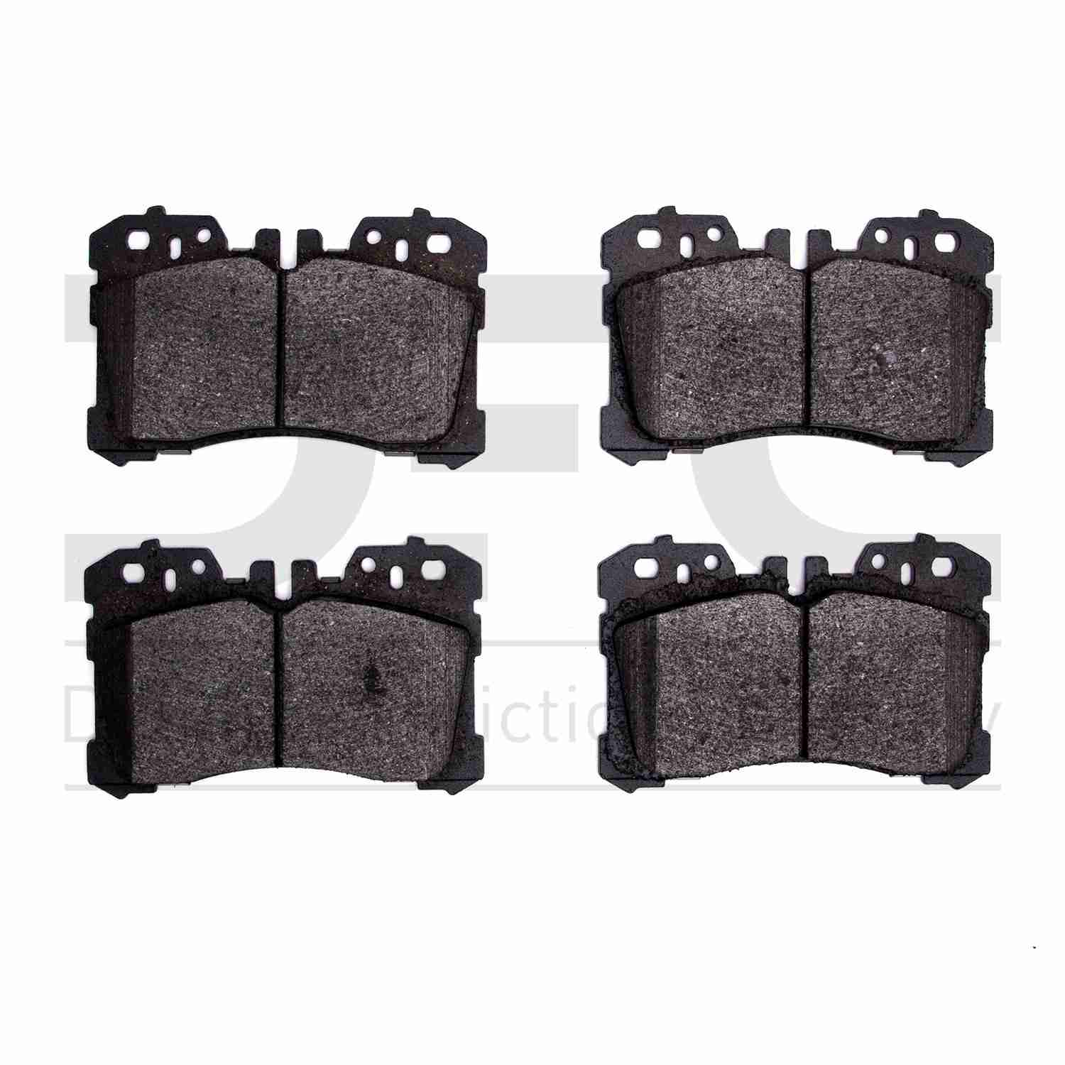 Dynamic Friction Company Disc Brake Pad Set  top view frsport 1000-1282-00