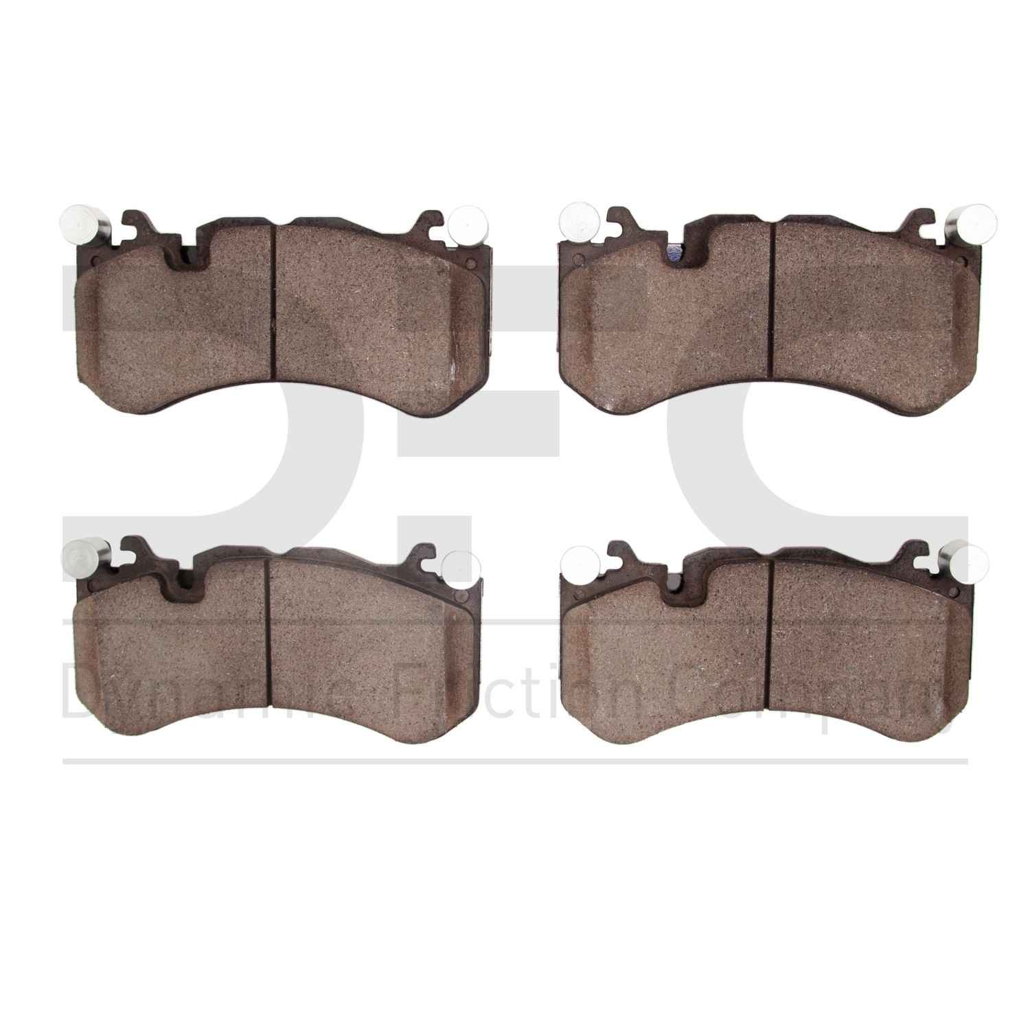 Dynamic Friction Company Disc Brake Pad Set  top view frsport 1000-1291-00