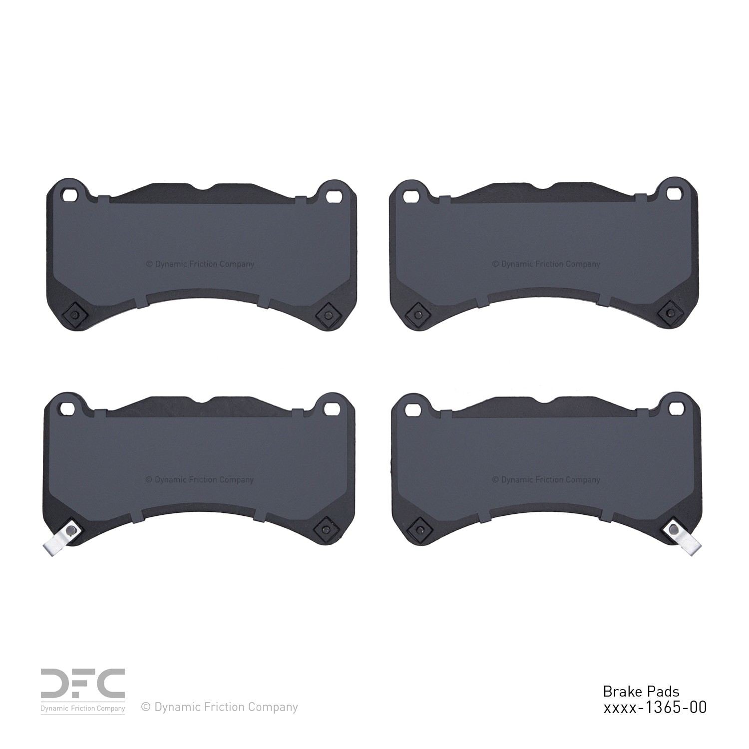 dynamic friction company disc brake pad set  frsport 1000-1365-00