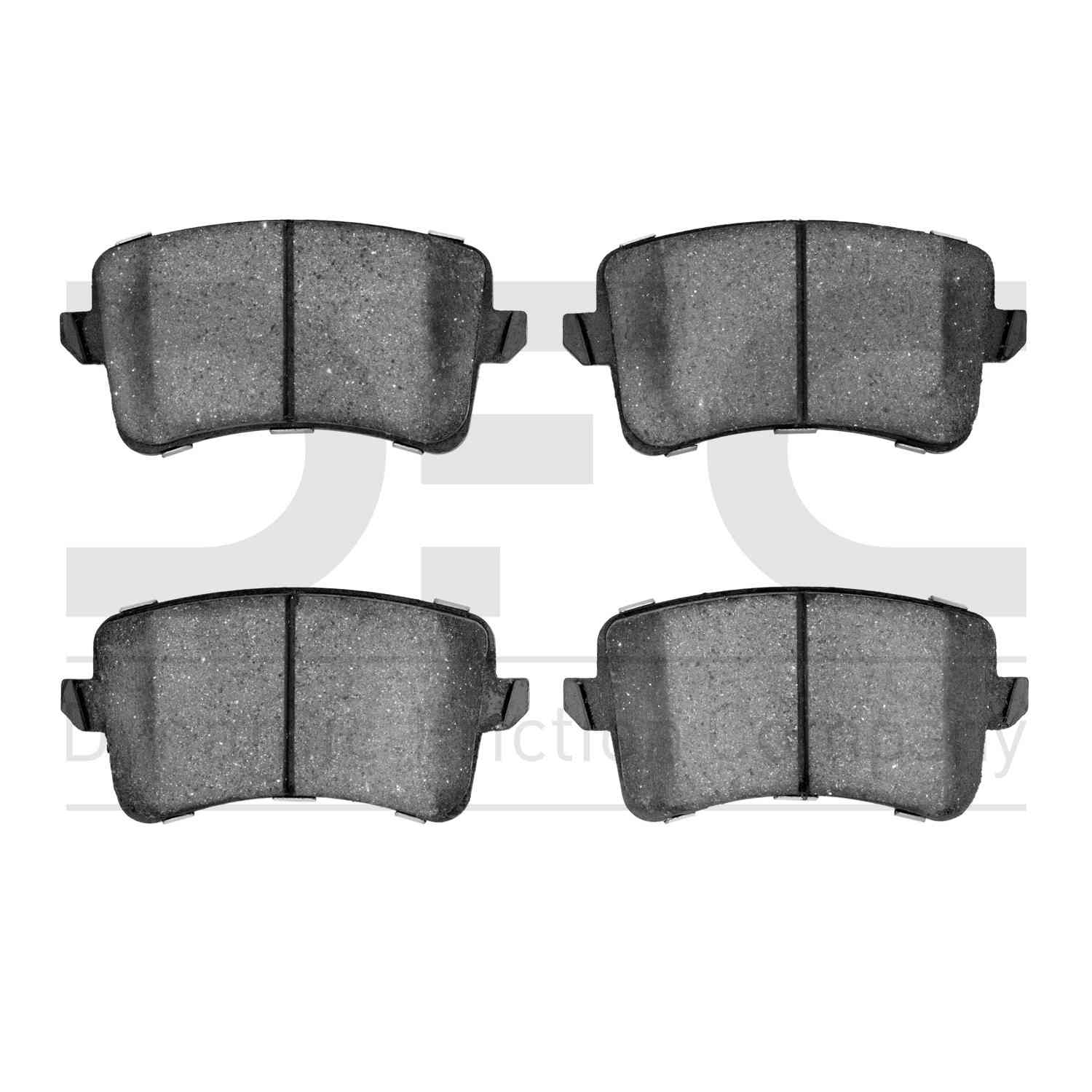 Dynamic Friction Company Disc Brake Pad Set  top view frsport 1000-1386-00