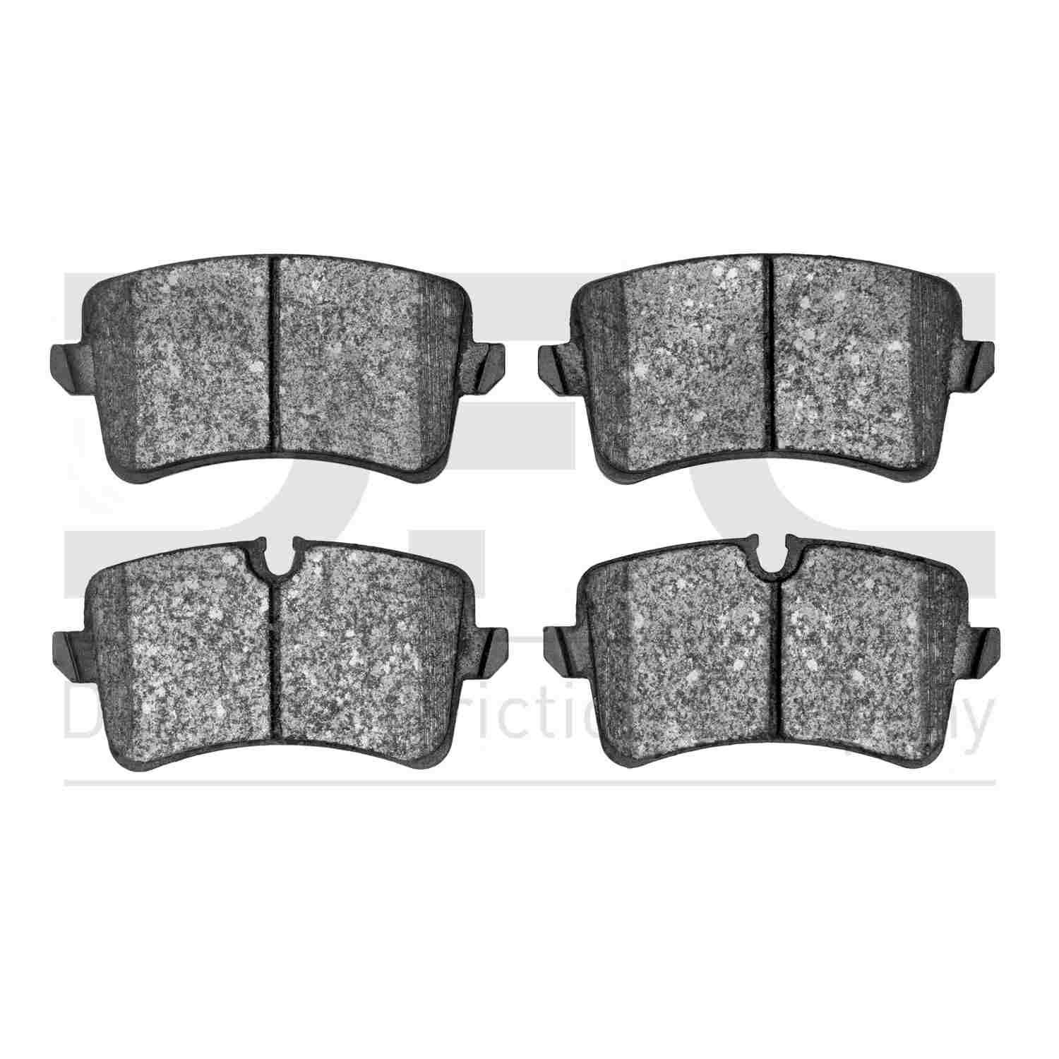 Dynamic Friction Company Disc Brake Pad Set  top view frsport 1000-1547-00