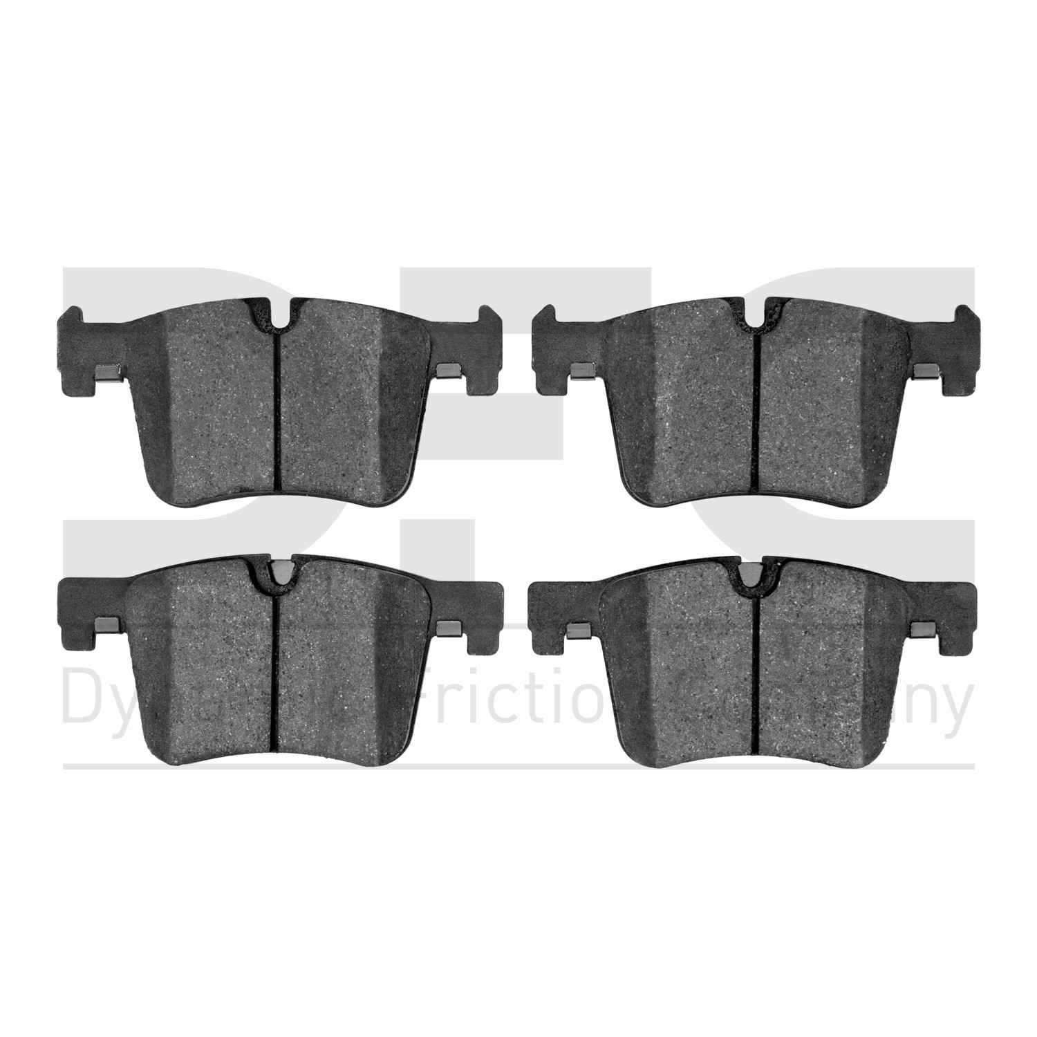 Dynamic Friction Company Disc Brake Pad Set  top view frsport 1000-1561-00