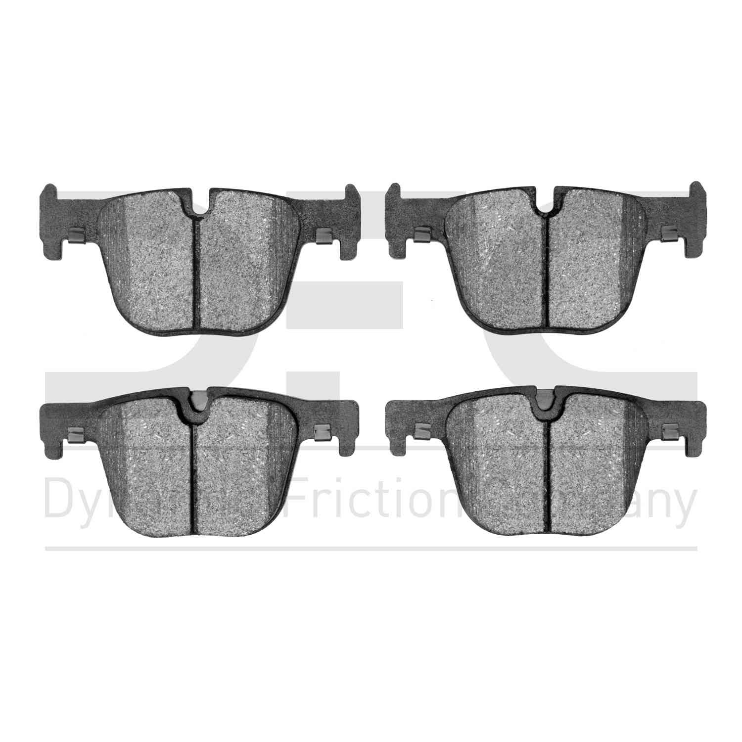 Dynamic Friction Company Disc Brake Pad Set  top view frsport 1000-1610-00