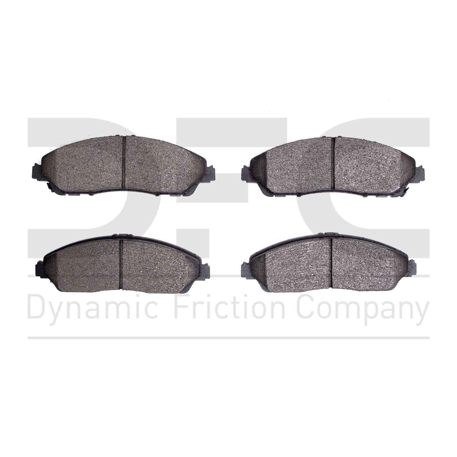 Dynamic Friction Company Disc Brake Pad Set  top view frsport 1000-1723-00