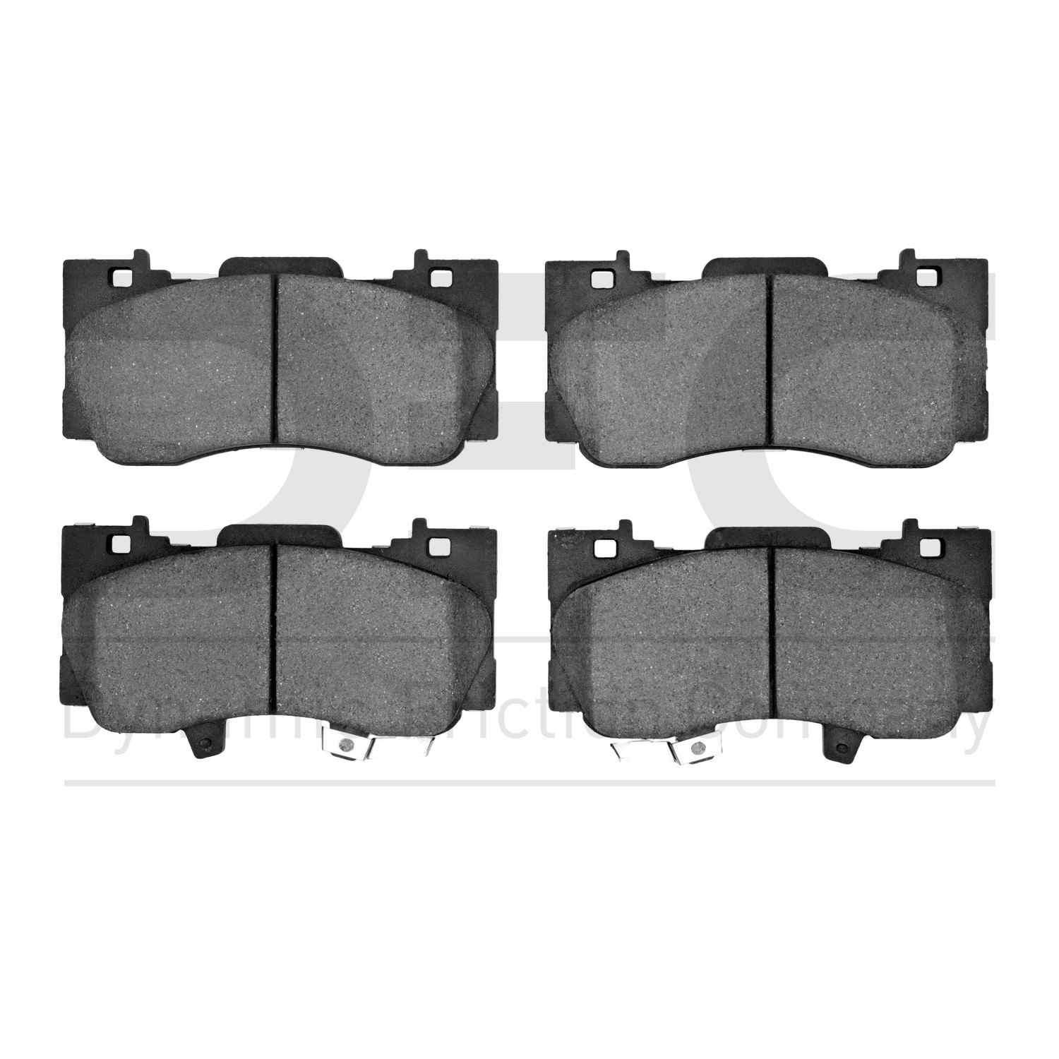 Dynamic Friction Company Disc Brake Pad Set  top view frsport 1000-1784-00