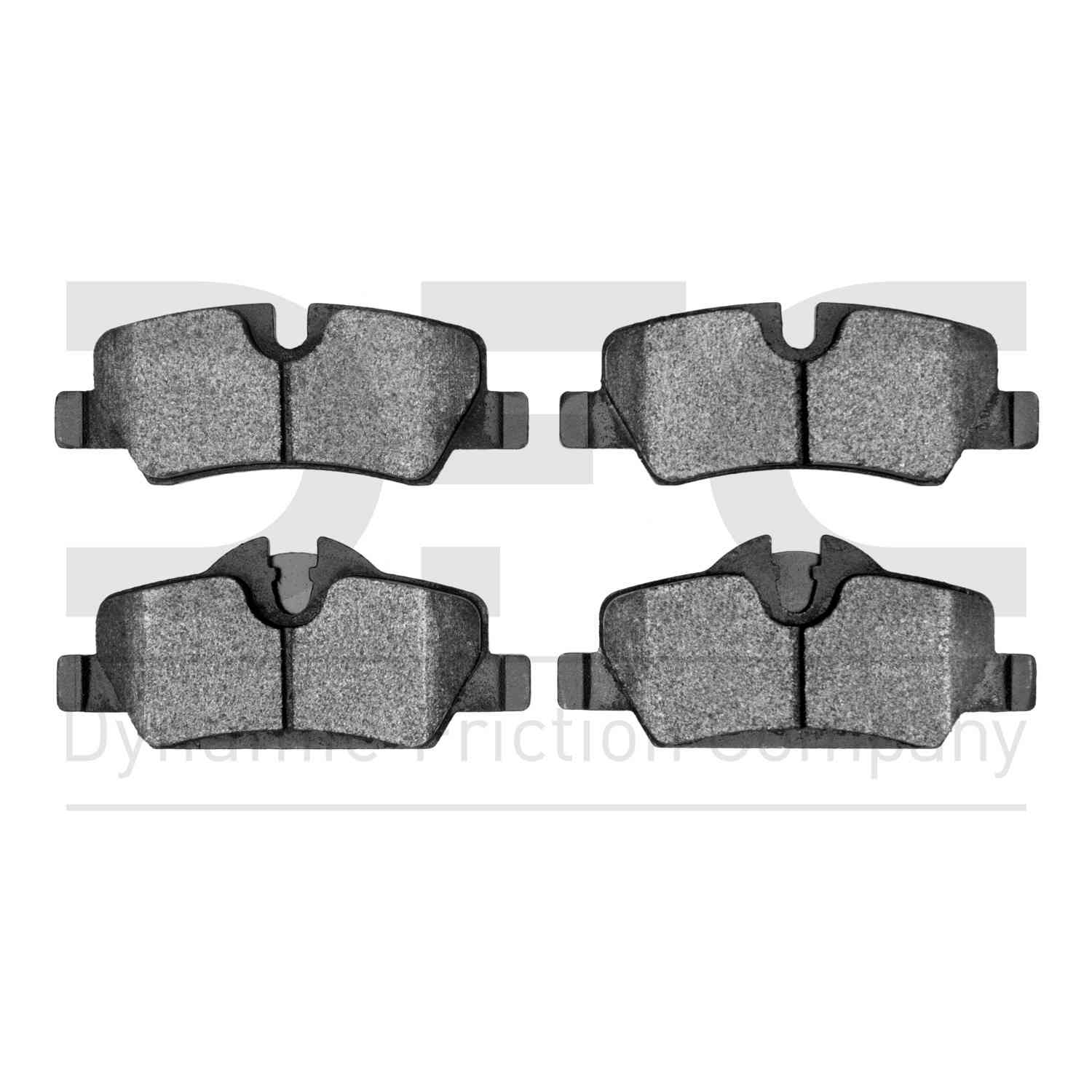 Dynamic Friction Company Disc Brake Pad Set  top view frsport 1000-1800-00